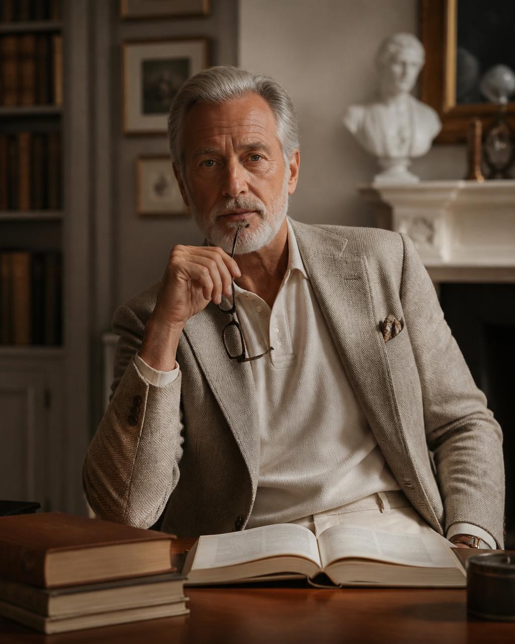 Dr. John DiCicco in his study